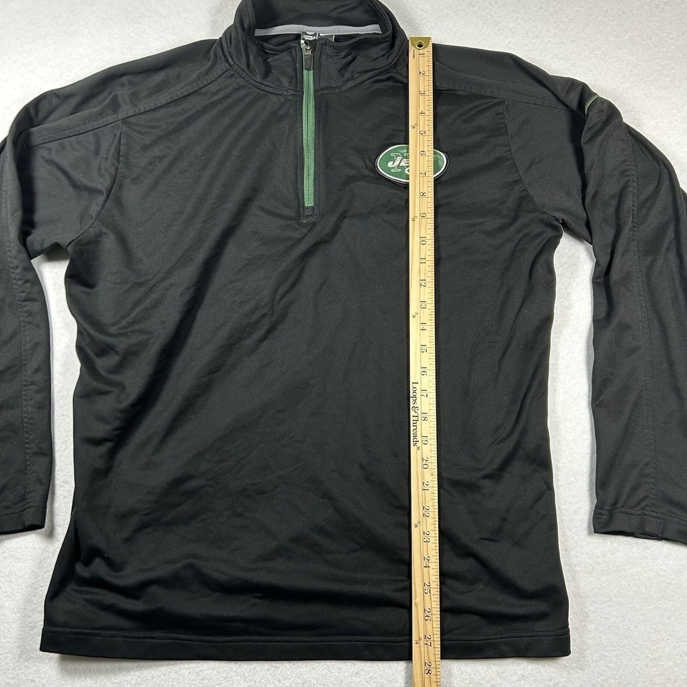 New‎ York Jets Nike Onfield Apparel Sweatshirt Mens Large Black Half Zip NYC NFL - Picture 5 of 7